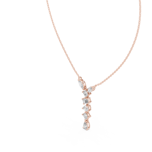 Sophisticated diamond necklace design | flawless stone setting artistry | enhancing confidence with timeless beauty