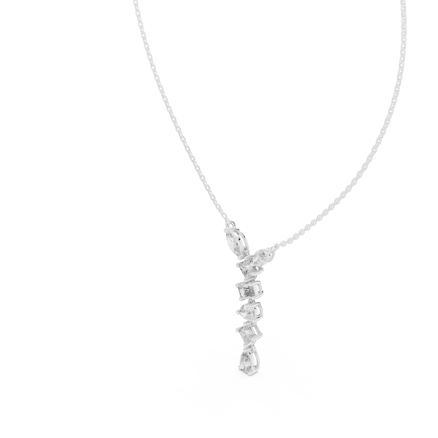 Sophisticated diamond necklace design | flawless stone setting artistry | enhancing confidence with timeless beauty