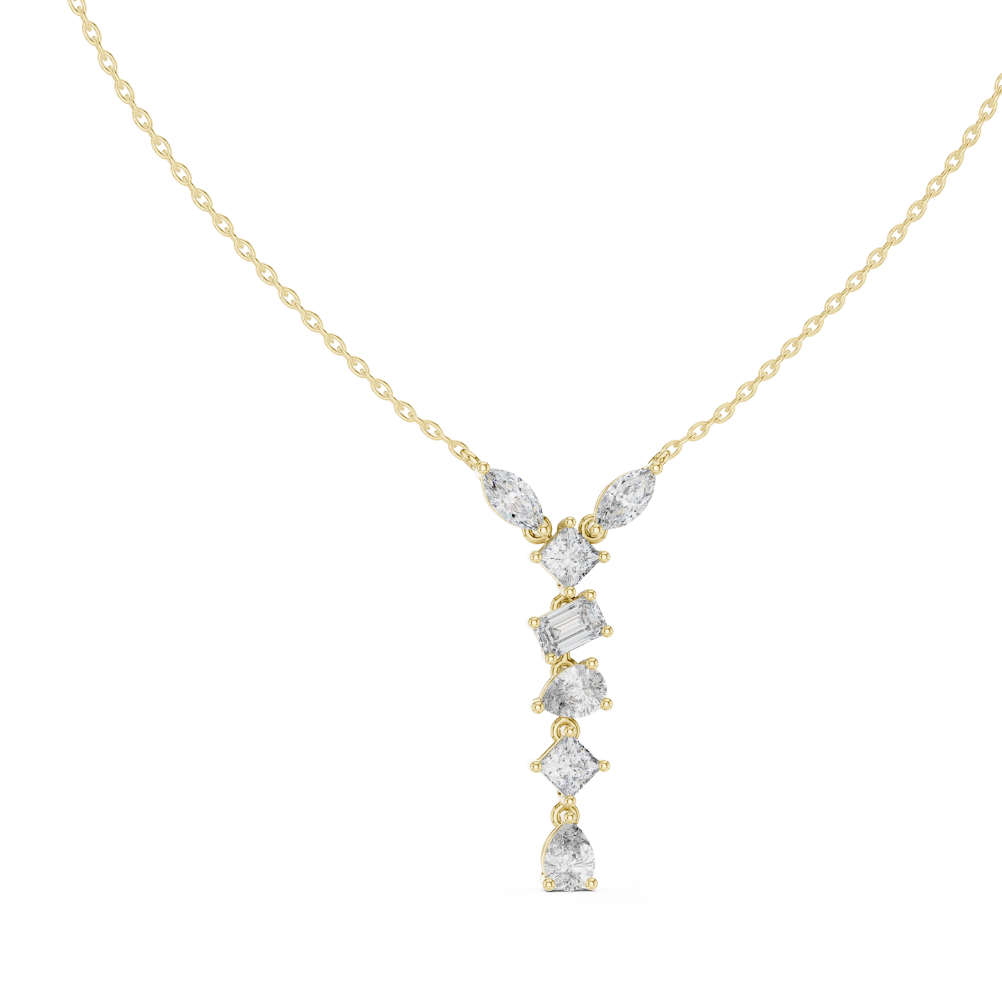 Sophisticated diamond necklace design | flawless stone setting artistry | enhancing confidence with timeless beauty