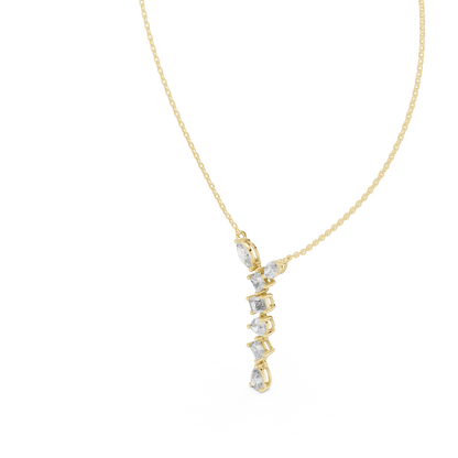 Sophisticated diamond necklace design | flawless stone setting artistry | enhancing confidence with timeless beauty