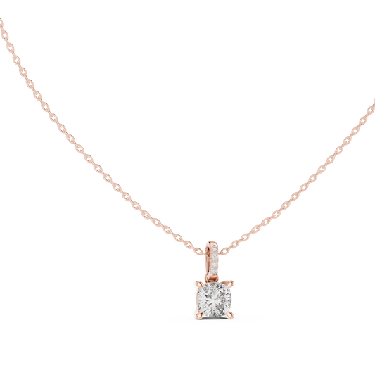Precision Set Diamond Necklace | Luxury Minimal Design | High End Everyday Jewelry For Women