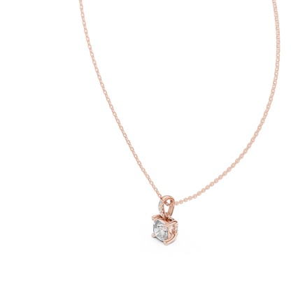 Precision Set Diamond Necklace | Luxury Minimal Design | High End Everyday Jewelry For Women