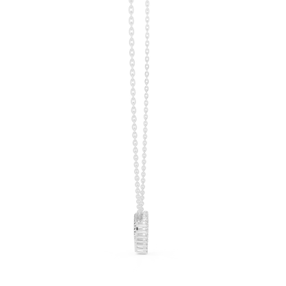 Fine Diamond Necklace | Heart 925 Sterling Silver Design | Luxury Everyday Jewelry Gift For Her