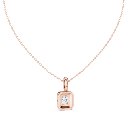 Cushion Diamond Pendant | Halo Necklace Gold | Signature Luxury Jewelry For Women