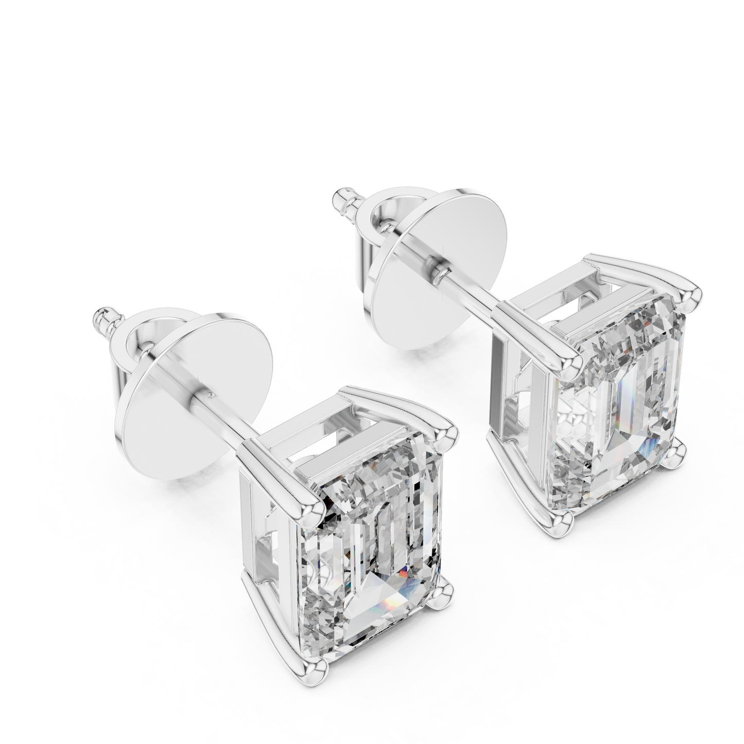Gold Diamond Studs Gift Box Packaging
