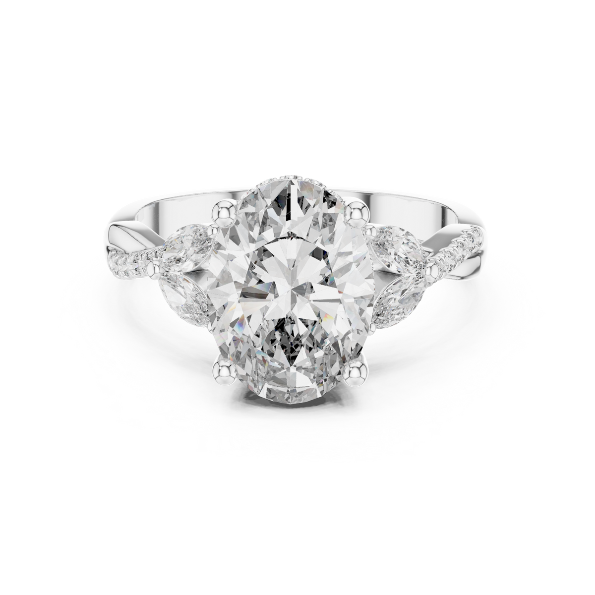Gold Ring Band Hallmark Detail


