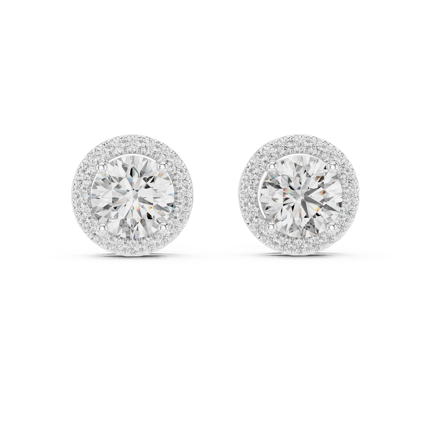Handcrafted Diamond Studs Studio Photo