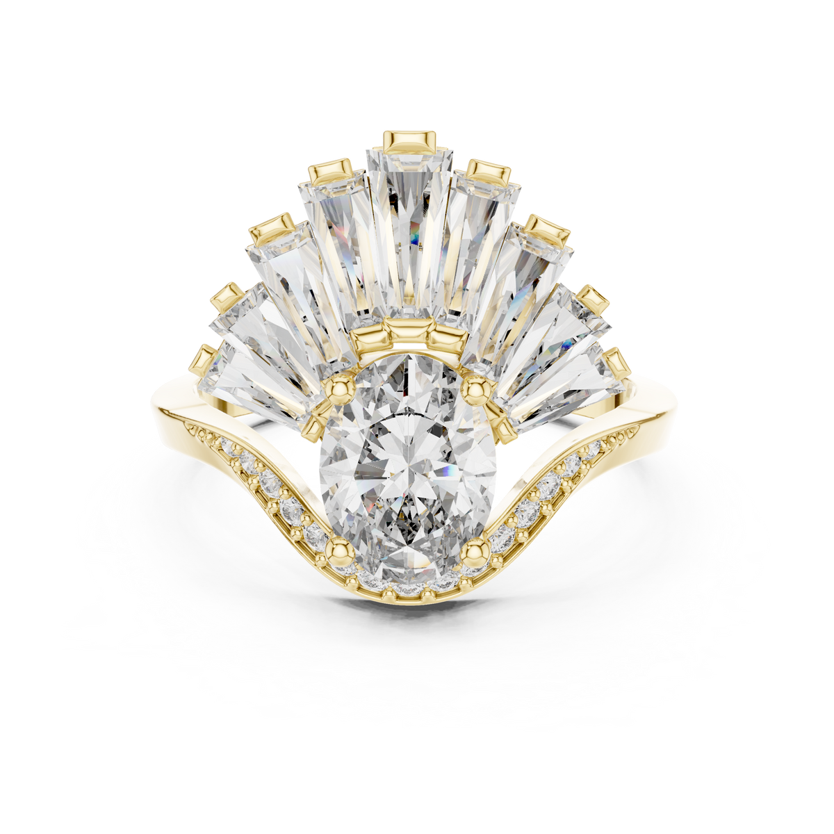 Handcrafted Fine Jewelry Ring 14K Solid Gold Lab Grown Diamond Moissanite Overhead Dimension Scale Millimeter Carat Size Proportion View promise ring dainty gold ring HB Prestige Jewels
