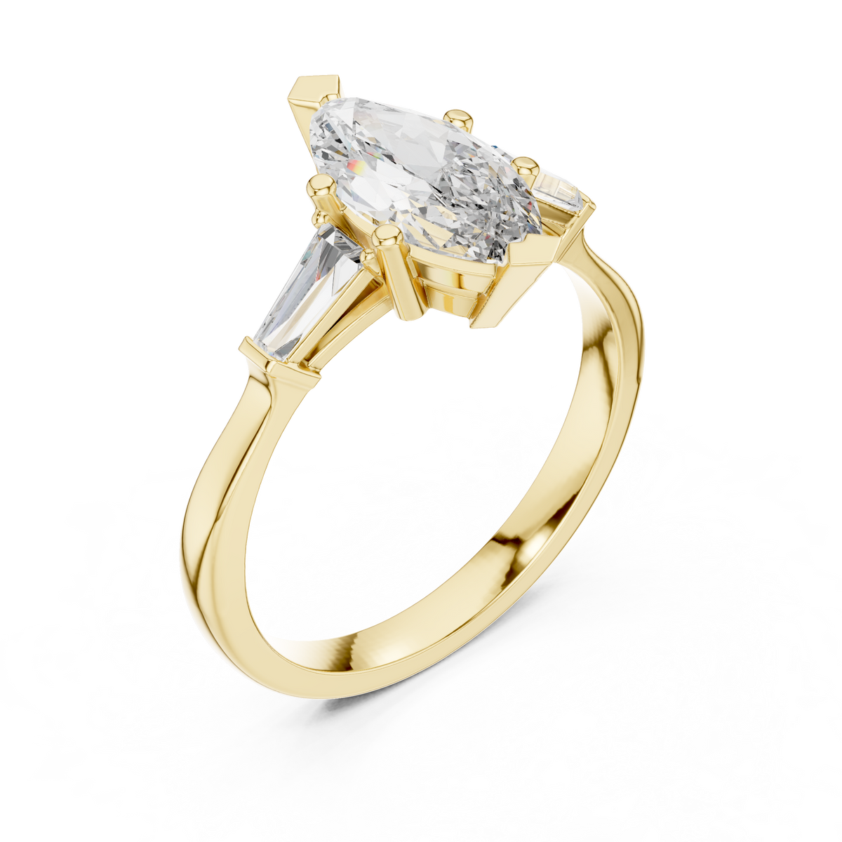 Handmade Jewelry Workshop Craftsmanship Marquise Diamond Ring