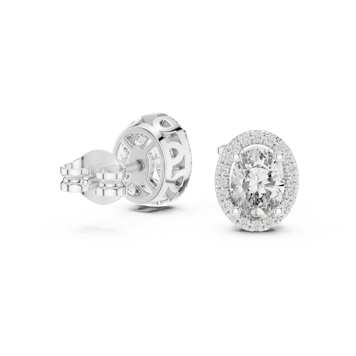 High Quality Lab Grown Diamond Gold Earrings