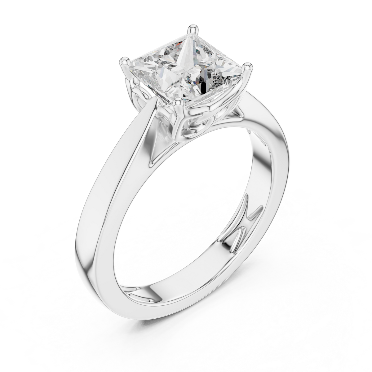 Lab Grown Diamond Ring Sunlight Sparkle View