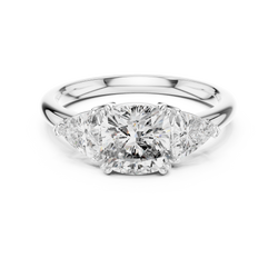 Lab Grown Diamond Three Stone Ring Hallmark Gallery View
