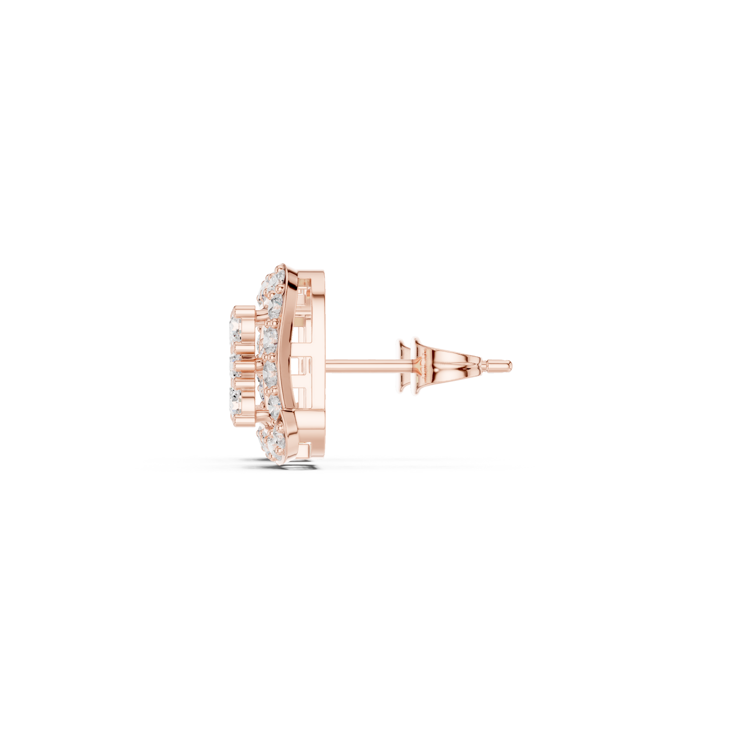 Luxury Lab Grown Diamond Earrings 14K Gold Prong Setting Minimalist Elegant Everyday Jewelry