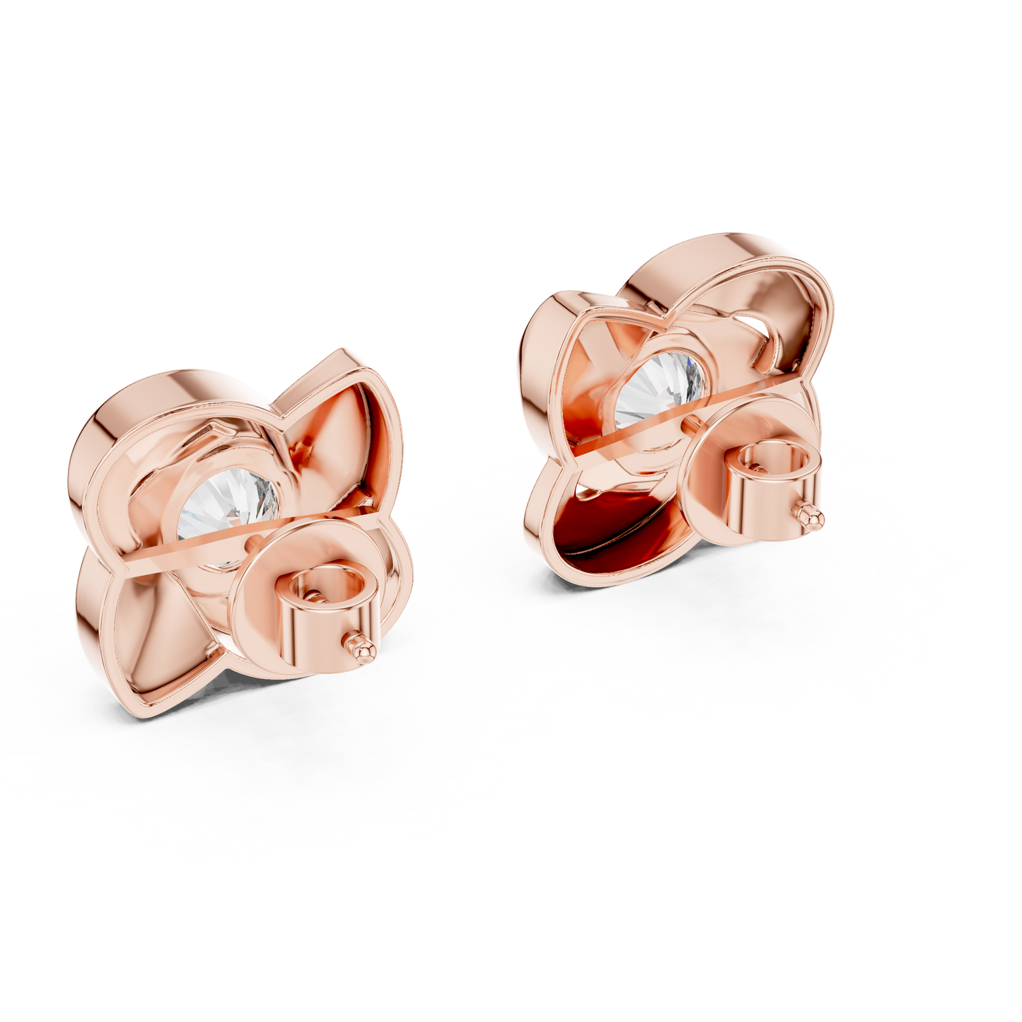Luxury Lab Grown Diamond Gold Earrings