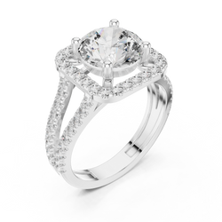 Luxury Presentation Box 14K Gold Diamond Ring

