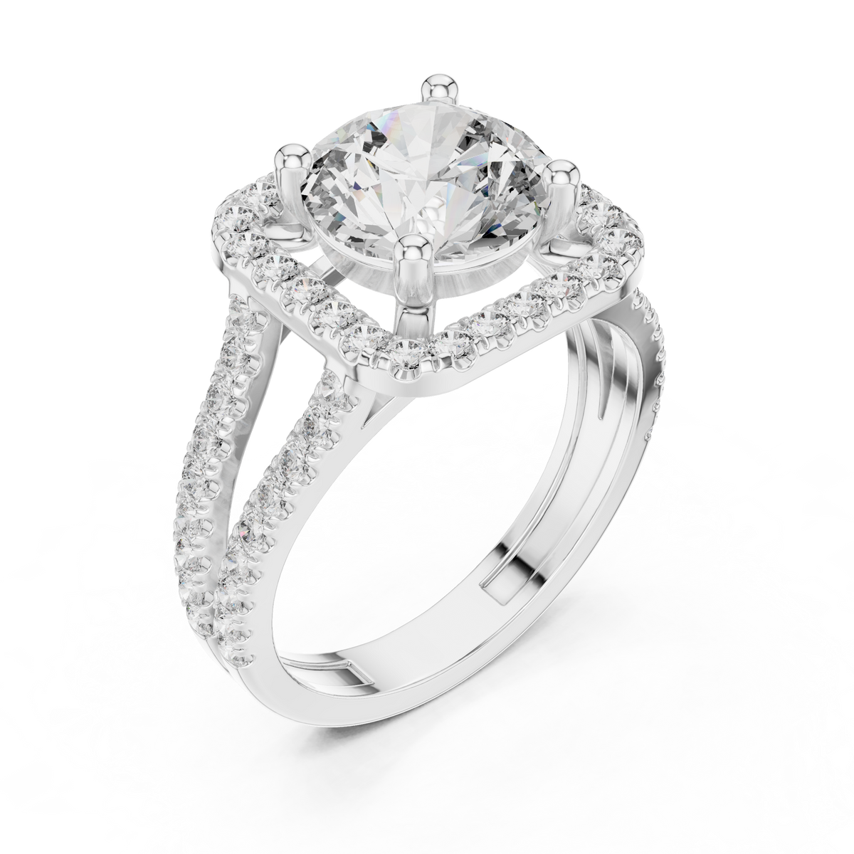 Luxury Presentation Box 14K Gold Diamond Ring

