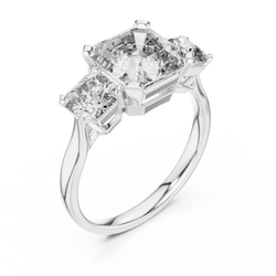 Luxury gift box presentation displaying the 14K Gold Lab Diamond Ring resting elegantly on velvet lining. A stunning bridal gift option for proposal, birthday, Valentine Day, or wedding anniversary that highlights modern sustainable diamond jewelry craftsmanship.
