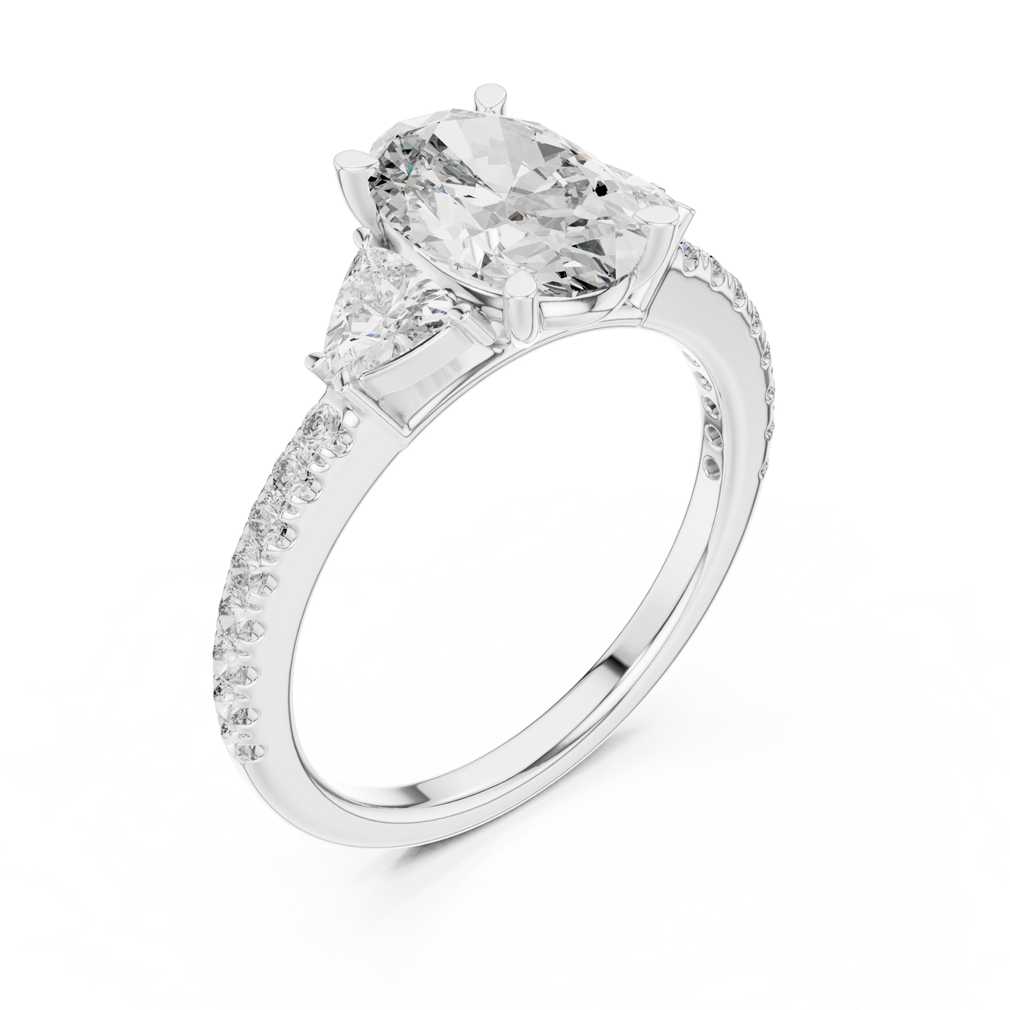 Luxury velvet gift box display of the handmade 14K gold lab grown diamond ring perfectly prepared for a surprise proposal or a special valentine day gift