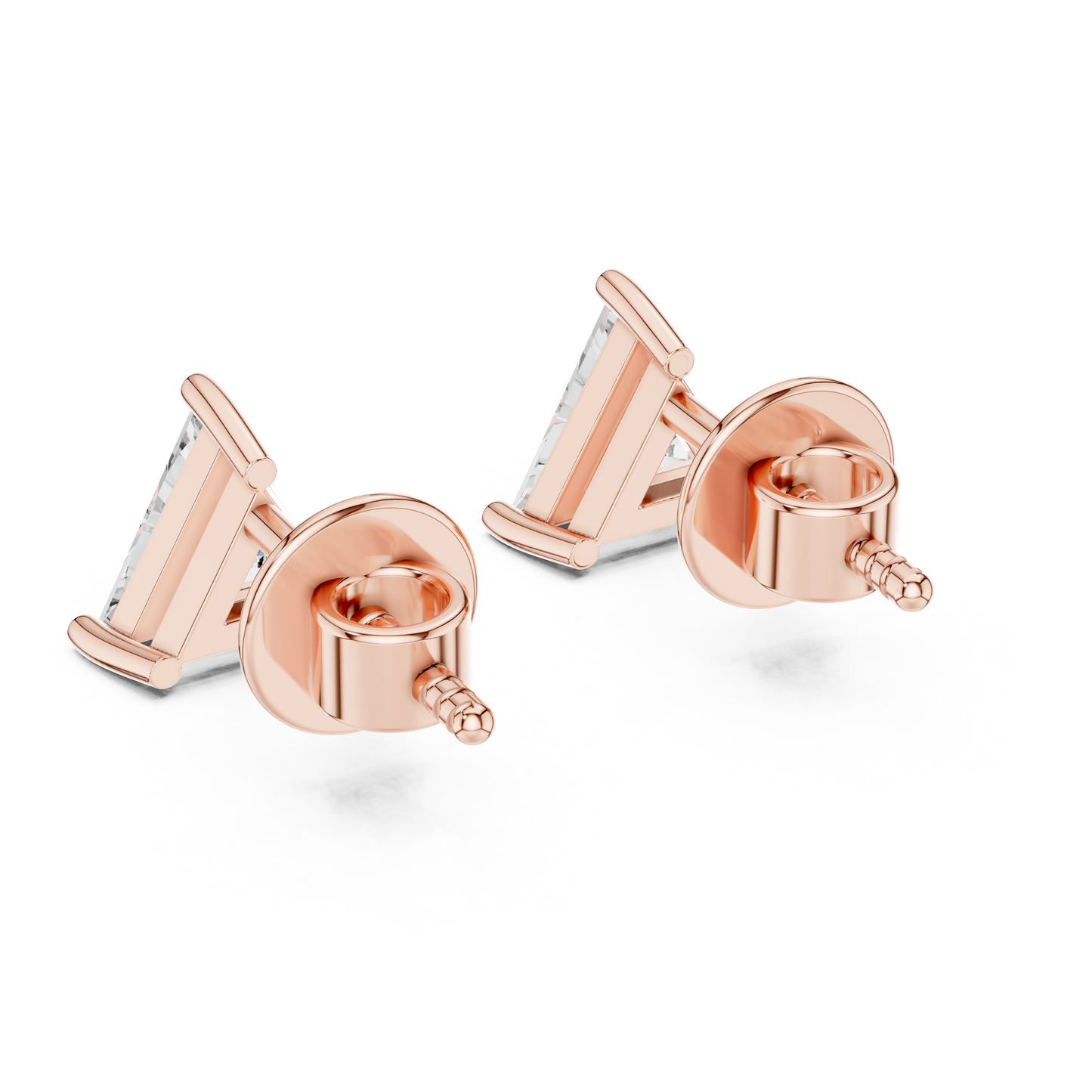 Minimalist Geometric Studs On Model