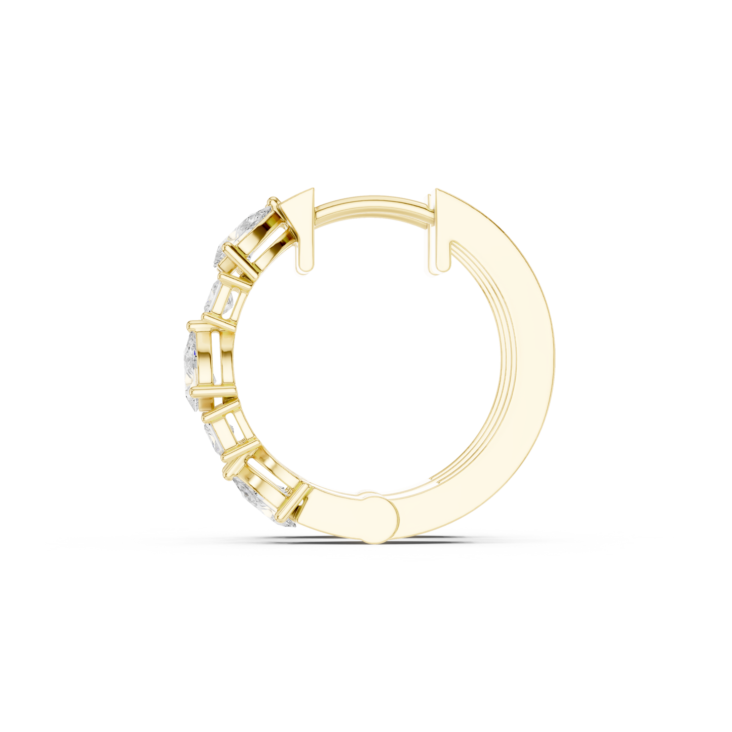 Modern 14k Gold Lab Grown Diamond Earrings Elegant Style For Wedding And Anniversary