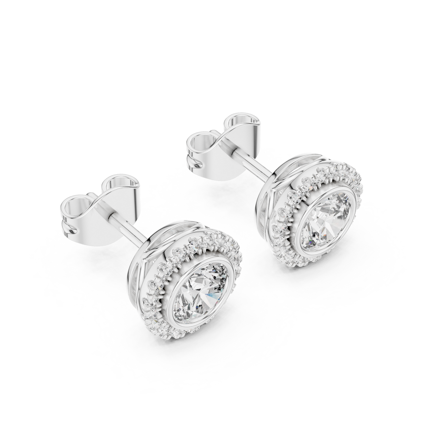 Moissanite Earrings 925 Silver