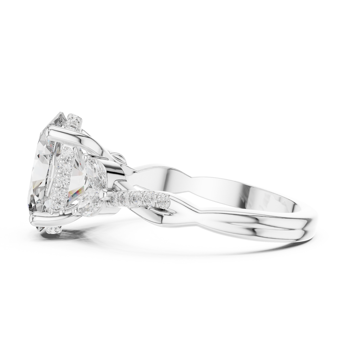 Oval Diamond Ring Measurement Scale


