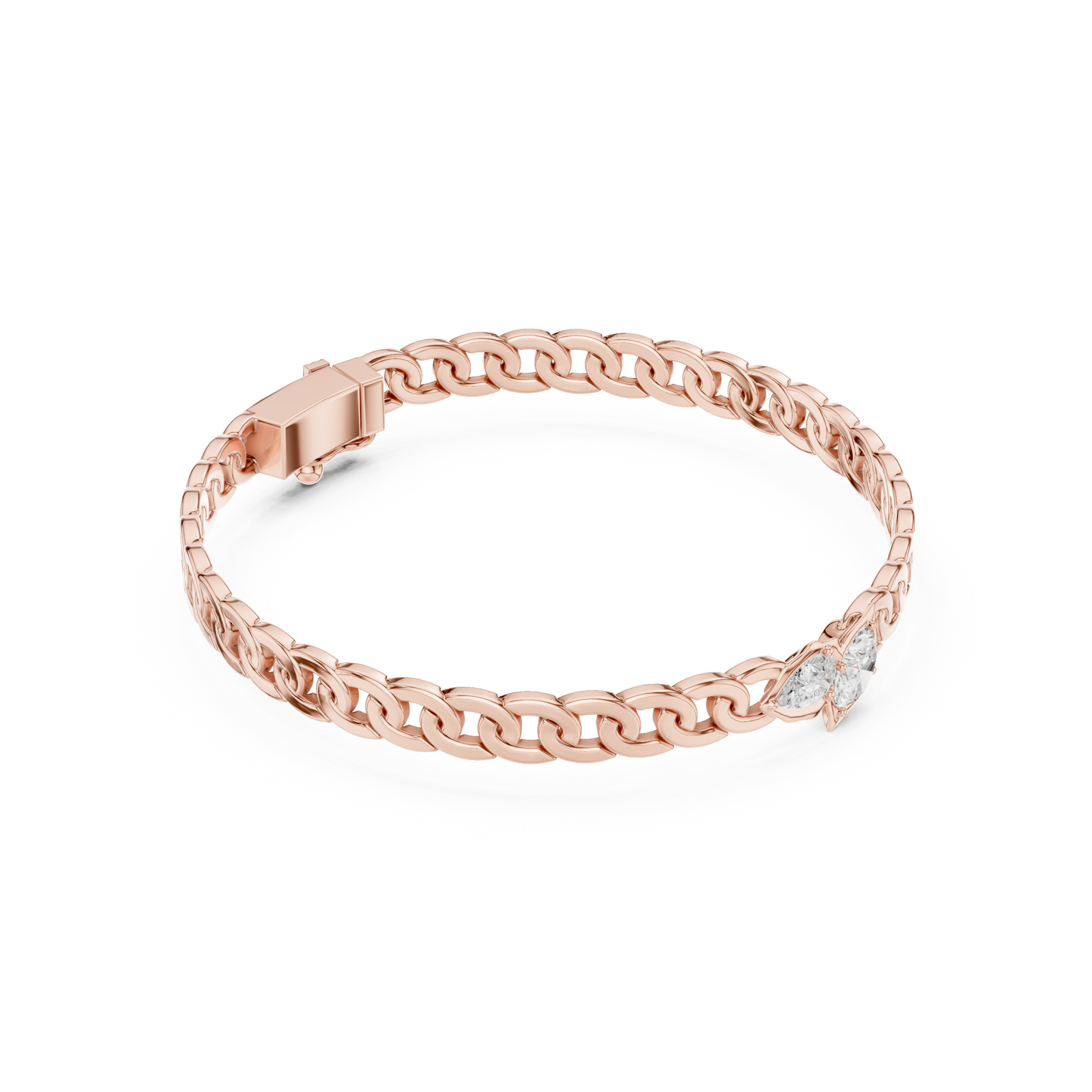 Dynasty Cuban Chain Bracelet | Elite Diamond Crafted Finish | Yellow Gold Plated Luxury Command Style