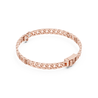 Dynasty Cuban Chain Bracelet | Elite Diamond Crafted Finish | Yellow Gold Plated Luxury Command Style