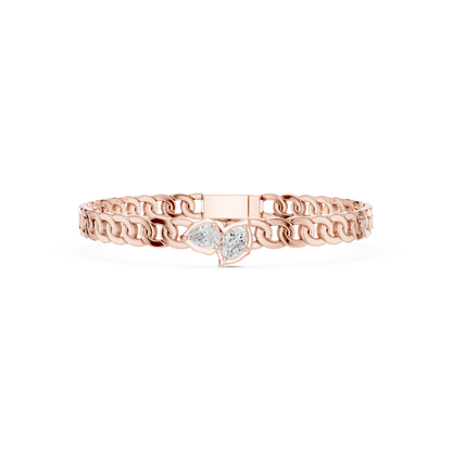 Dynasty Cuban Chain Bracelet | Elite Diamond Crafted Finish | Yellow Gold Plated Luxury Command Style