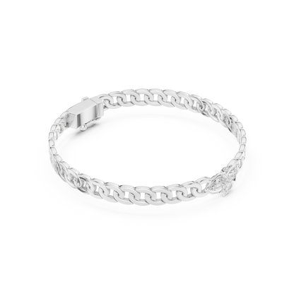 Dynasty Cuban Chain Bracelet | Elite Diamond Crafted Finish | Yellow Gold Plated Luxury Command Style