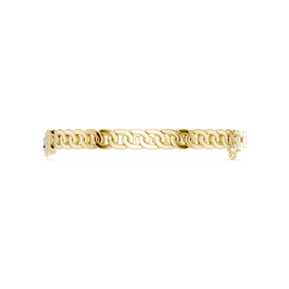 Dynasty Cuban Chain Bracelet | Elite Diamond Crafted Finish | Yellow Gold Plated Luxury Command Style