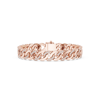 Exclusive Cuban Chain Bracelet Iced Diamond Link Jewelry Luxury Power Fashion Statement