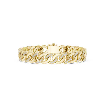 Exclusive Cuban Chain Bracelet Iced Diamond Link Jewelry Luxury Power Fashion Statement