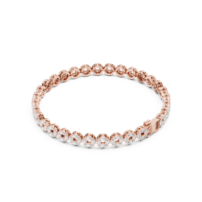 Street Style Diamond Halo Tennis Bracelet Luxury Iced Power Wristwear - High End Diamond Tennis Link Bracelet Men’s Iced Luxury Statement