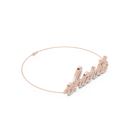 Personalized Silver bracelet | refined diamond touch | designed for everyday royalty feels