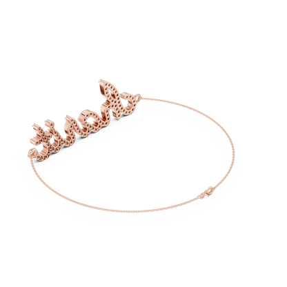 Personalized Silver bracelet | refined diamond touch | designed for everyday royalty feels