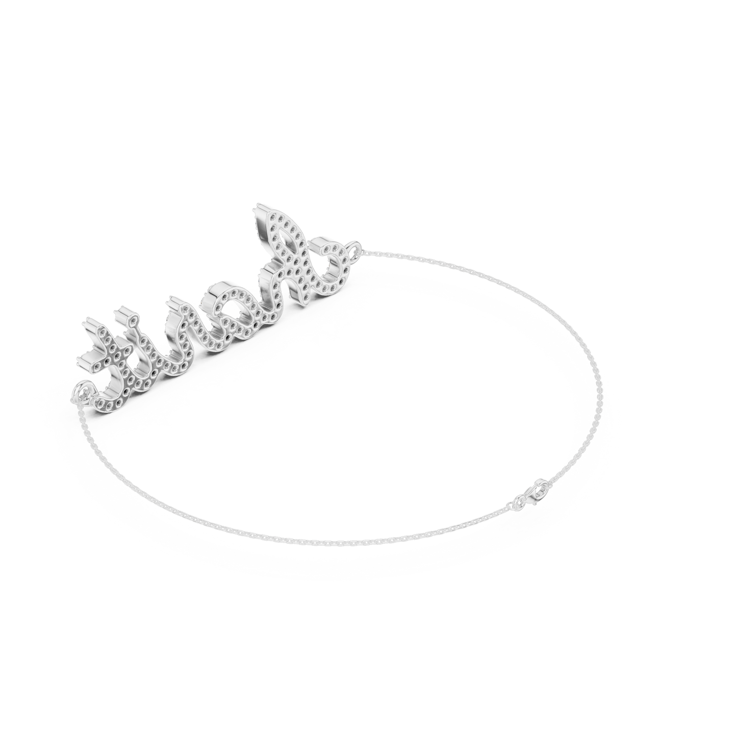 Personalized Silver bracelet | refined diamond touch | designed for everyday royalty feels