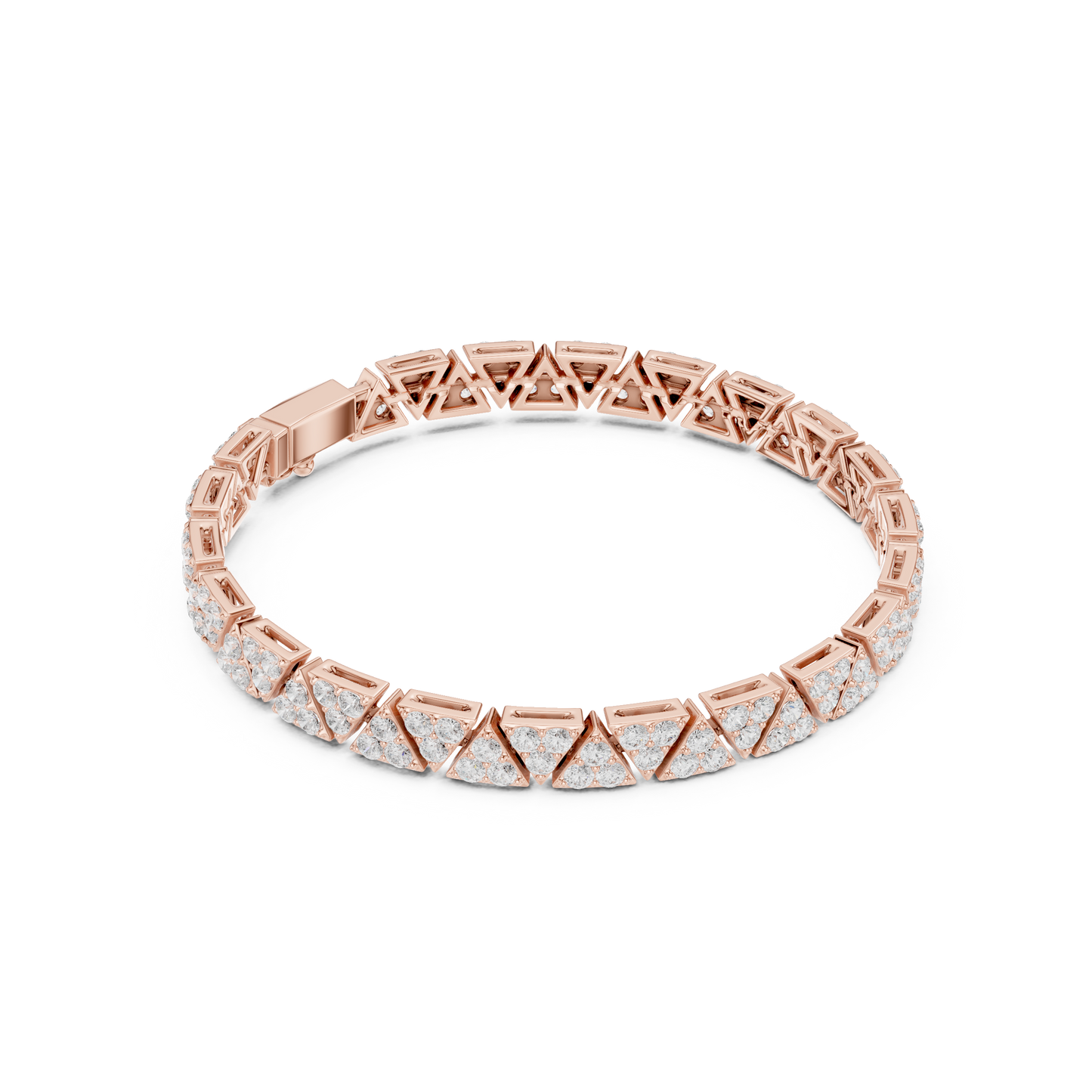 Extreme Luxury Diamond Bracelet | Bold Geometric Links | Premium Jewelry Made For Dominance