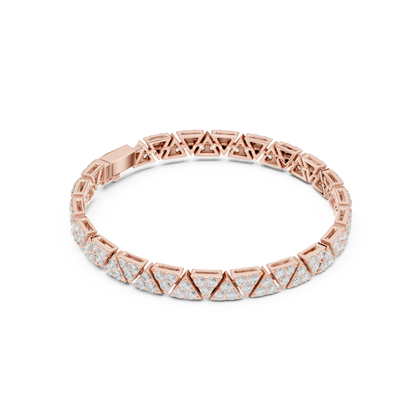 Extreme Luxury Diamond Bracelet | Bold Geometric Links | Premium Jewelry Made For Dominance