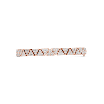 Extreme Luxury Diamond Bracelet | Bold Geometric Links | Premium Jewelry Made For Dominance