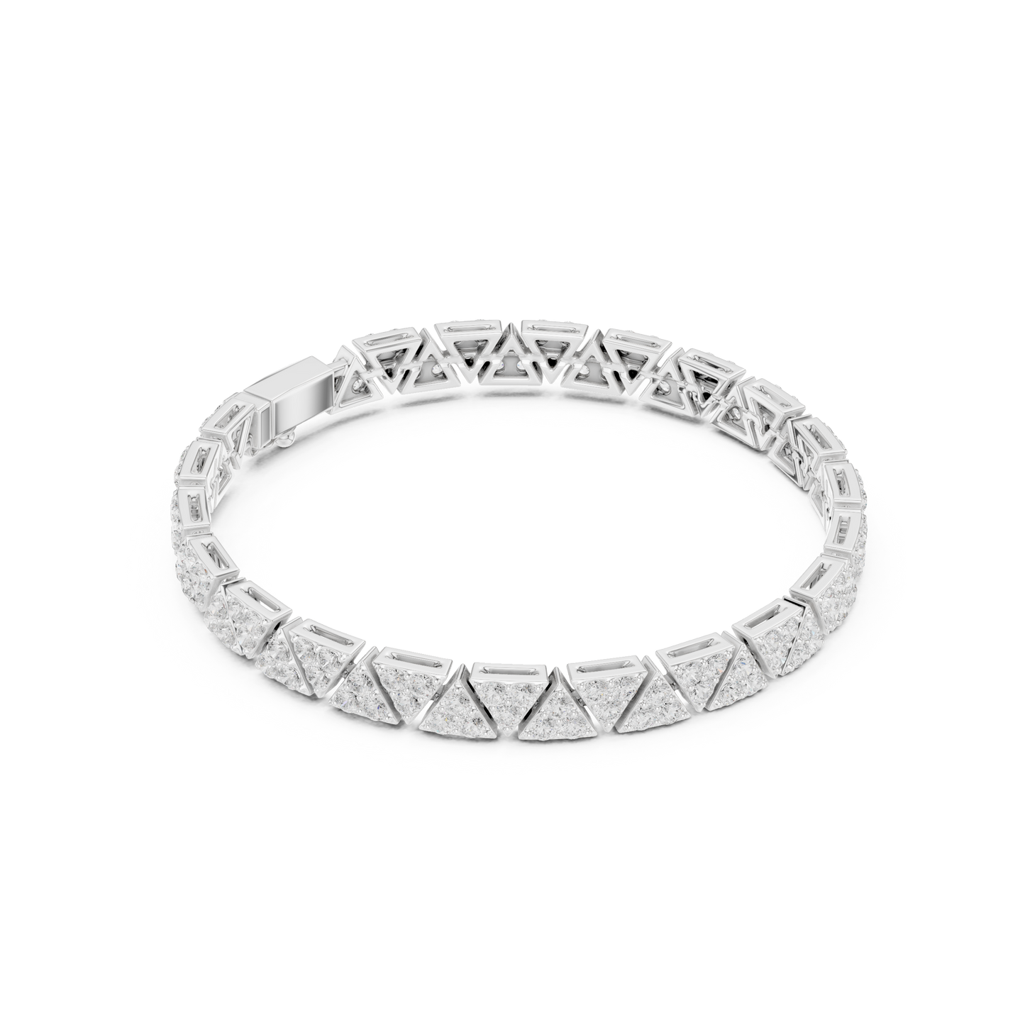 Extreme Luxury Diamond Bracelet | Bold Geometric Links | Premium Jewelry Made For Dominance