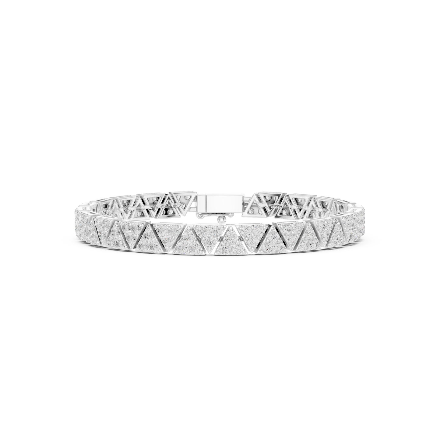 Extreme Luxury Diamond Bracelet | Bold Geometric Links | Premium Jewelry Made For Dominance