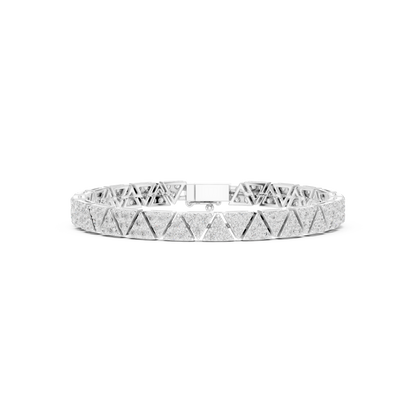 Extreme Luxury Diamond Bracelet | Bold Geometric Links | Premium Jewelry Made For Dominance