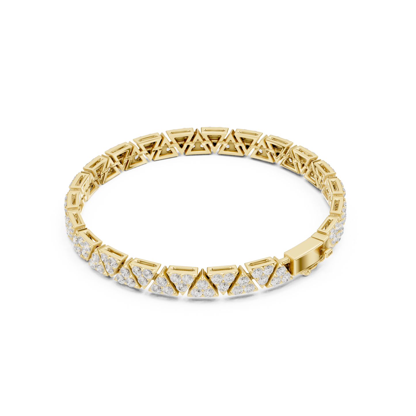 Extreme Luxury Diamond Bracelet | Bold Geometric Links | Premium Jewelry Made For Dominance