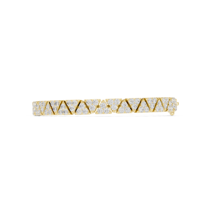 Extreme Luxury Diamond Bracelet | Bold Geometric Links | Premium Jewelry Made For Dominance