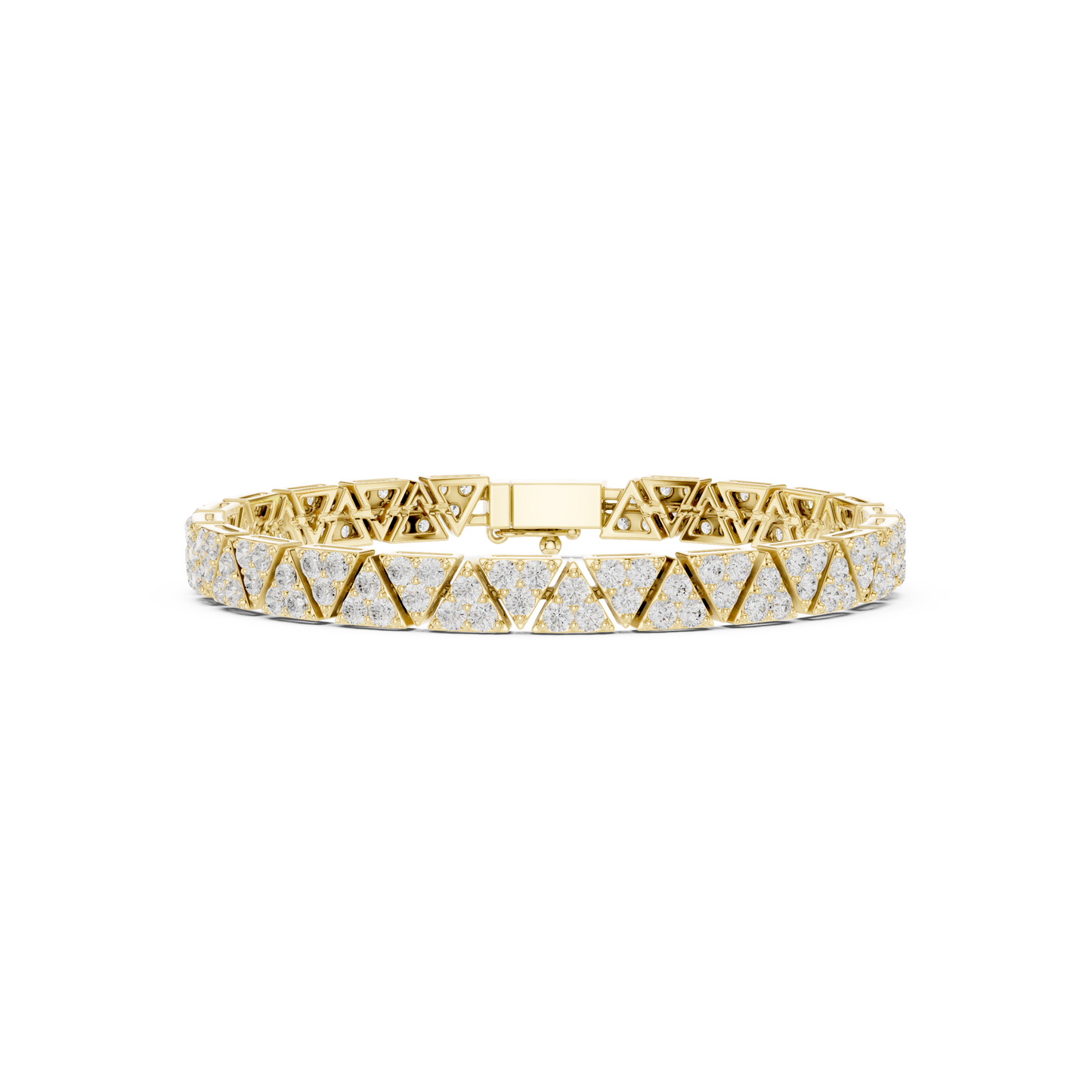 Extreme Luxury Diamond Bracelet | Bold Geometric Links | Premium Jewelry Made For Dominance