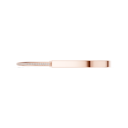Geometric Diamond Cuff Bracelet | Rose Gold Plated Modern Design | Luxury Fine Jewelry Everyday Wear