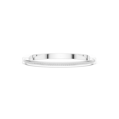 Geometric Diamond Cuff Bracelet | Rose Gold Plated Modern Design | Luxury Fine Jewelry Everyday Wear