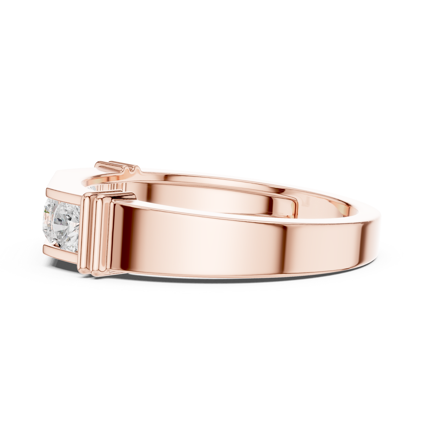 Five Stone Diamond Classic 925 Sterling Silver Band - Luxury Engagement Anniversary Ring