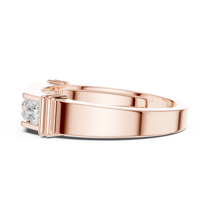 Five Stone Diamond Classic 925 Sterling Silver Band - Luxury Engagement Anniversary Ring